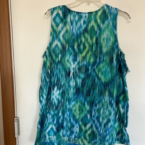 Catherine’s 14/16 Tiered Sleeveless Top Multicolor - Picture 2 of 7